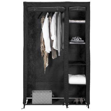Garderobekast Gent - antraciet - 178x110x46 cm - Leen Bakker