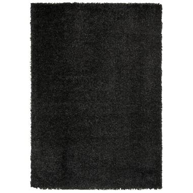Vloerkleed Domino - antraciet - 160x230 cm - Leen Bakker