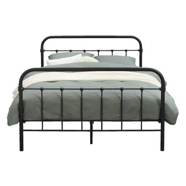 Bed Anne - mat antraciet - 140x200 cm - Leen Bakker