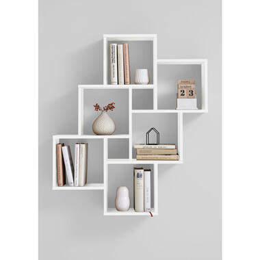 Wandrek Laurio - brilliant wit - 81,2x94,3x15,7 cm - Leen Bakker