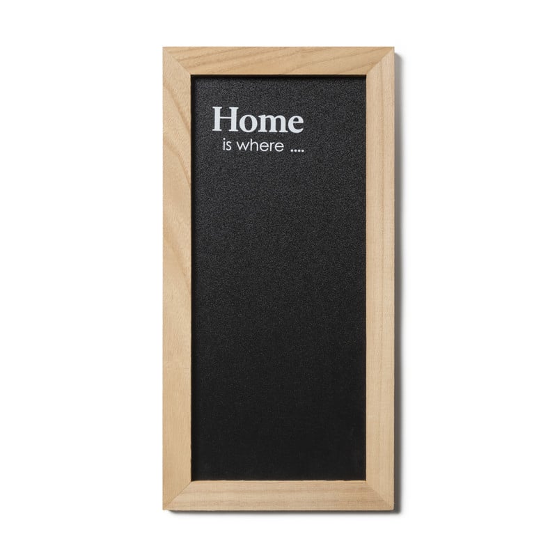 Krijtbord home is where - 40x20 cm