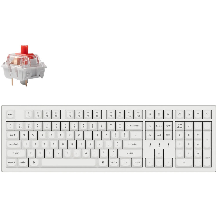 Keychron K10 Pro-P1 toetsenbord RGB leds, Double-shot PBT, hot swap, USB-C | Bluetooth 5.1