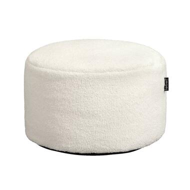 Poef Teddy - off-white - 48x28 cm - Leen Bakker
