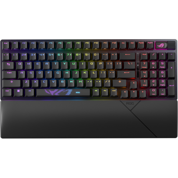 ASUS ROG Strix Scope II 96 Wireless gaming toetsenbord 96%, RGB leds, Hot-swappable, PBT Double-shot, Bluetooth / 2.4GHz / USB 2.0
