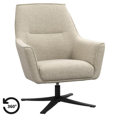 Fauteuil Nilesto - zand - Leen Bakker