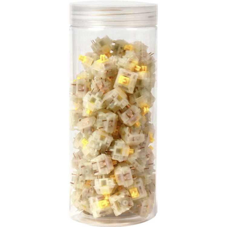 Keychron Gateron Cap V2 Milky-Yellow keyboard switches 110 stuks