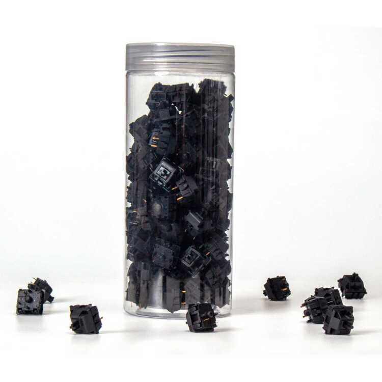 Keychron Gateron KS-3X Full Black Black keyboard switches 110 stuks