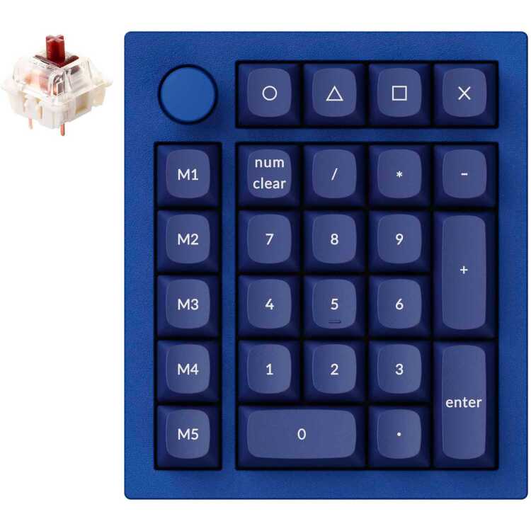 Keychron Q0+ numpad Gateron G Pro Brown, RGB leds, Hot-swappable