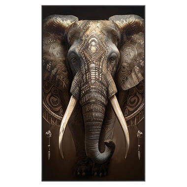 Schilderij Olifant - 118x70 cm - Leen Bakker