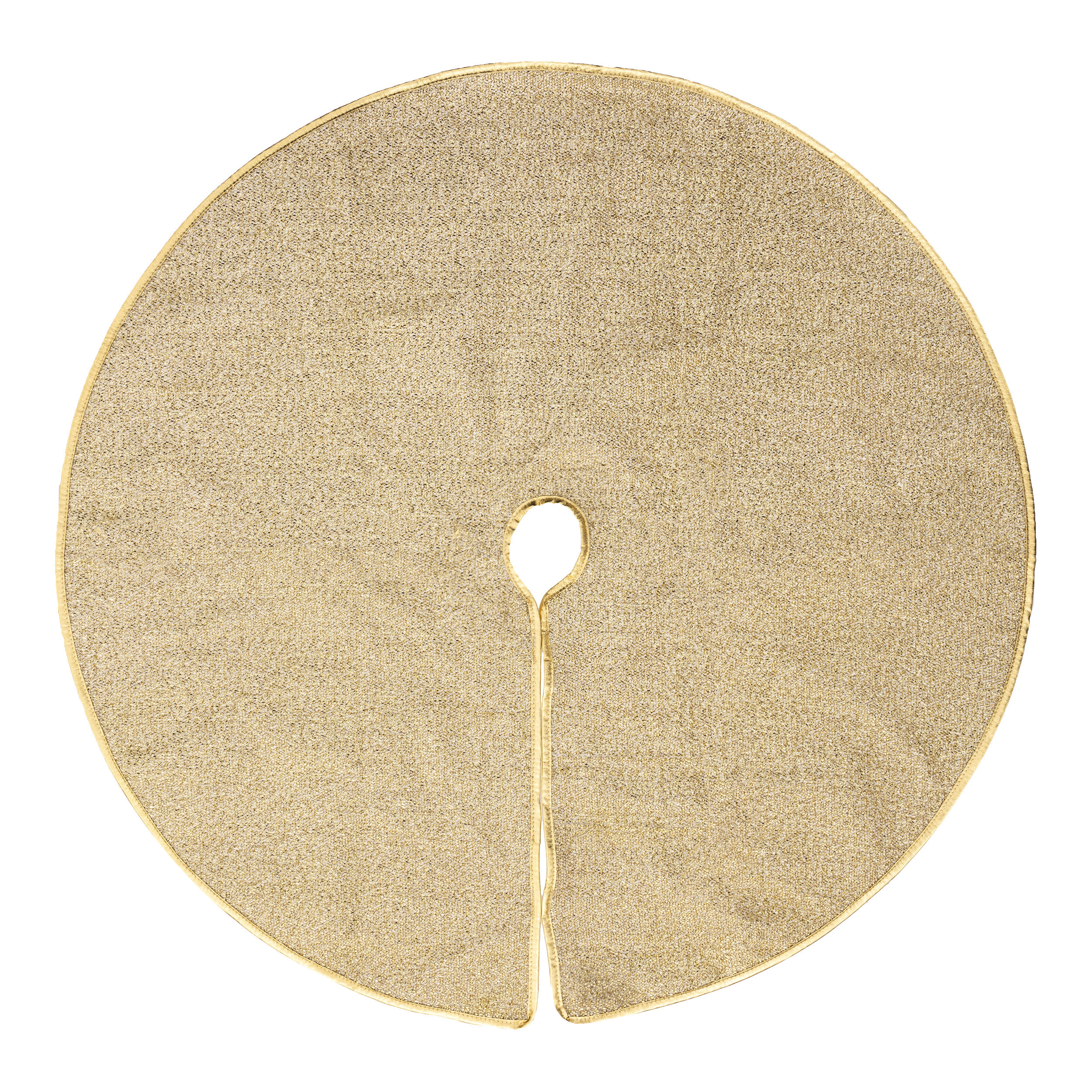 Kerstboomrok - goud - glitter - D90 cm - polyester - kerstboomkleed - kerstversiering  -