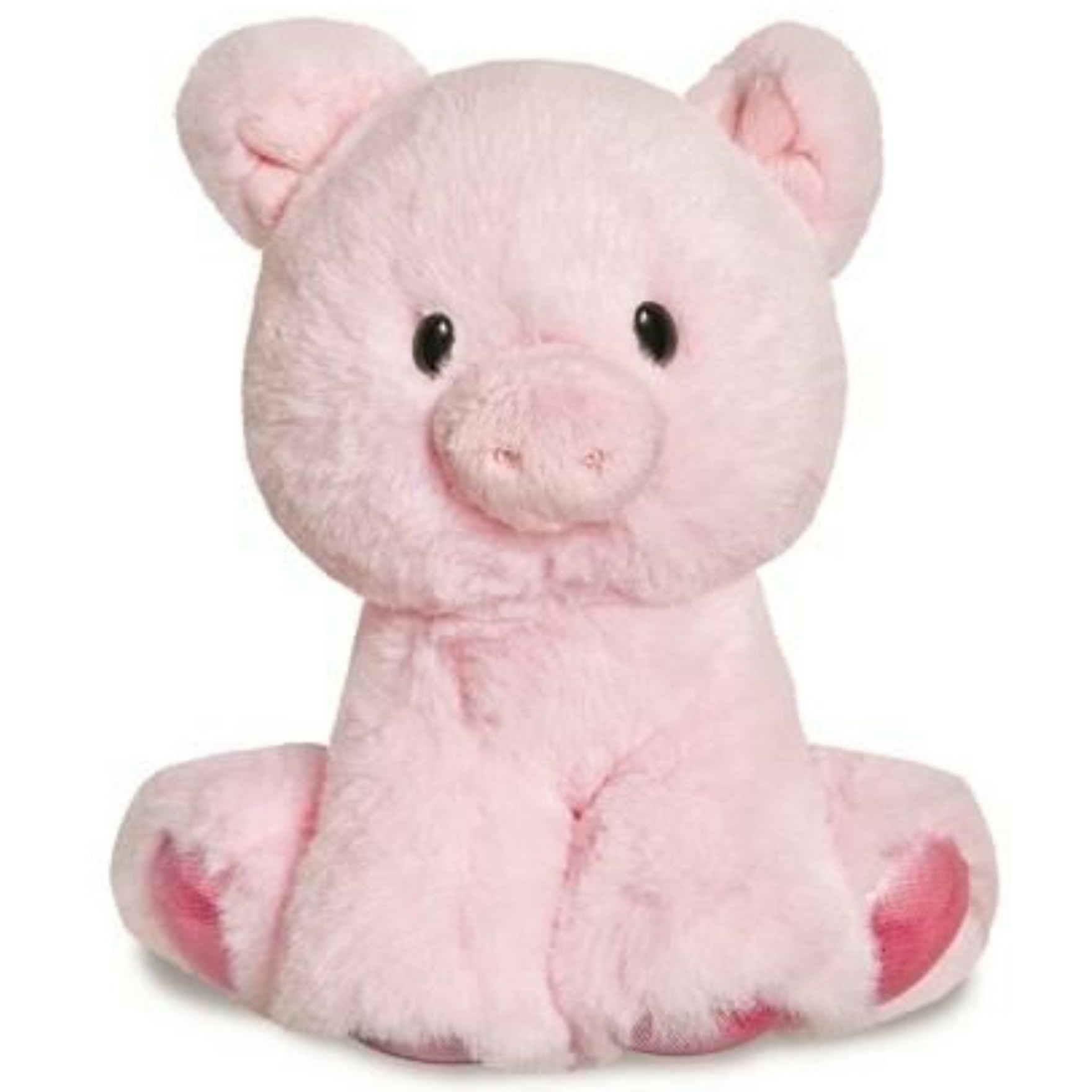 Pluche knuffeldier varken/biggetje - lichtroze - 20 cm - boerderij dieren thema -