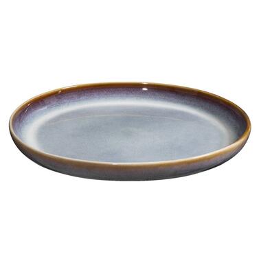 Dinerbord Emma - lichtblauw - stoneware - Ø27 cm - Leen Bakker