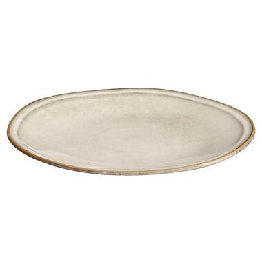 Dinerbord Anna - Beige - Stoneware - Ø27 cm - Leen Bakker