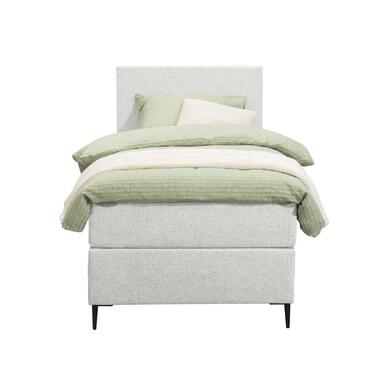 Boxspring Liv egaal - ecru - 90x200 cm - slanke poot - Leen Bakker
