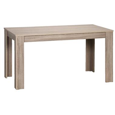 Eetkamertafel Sepp - donker eiken - 75x160x90 cm - Leen Bakker