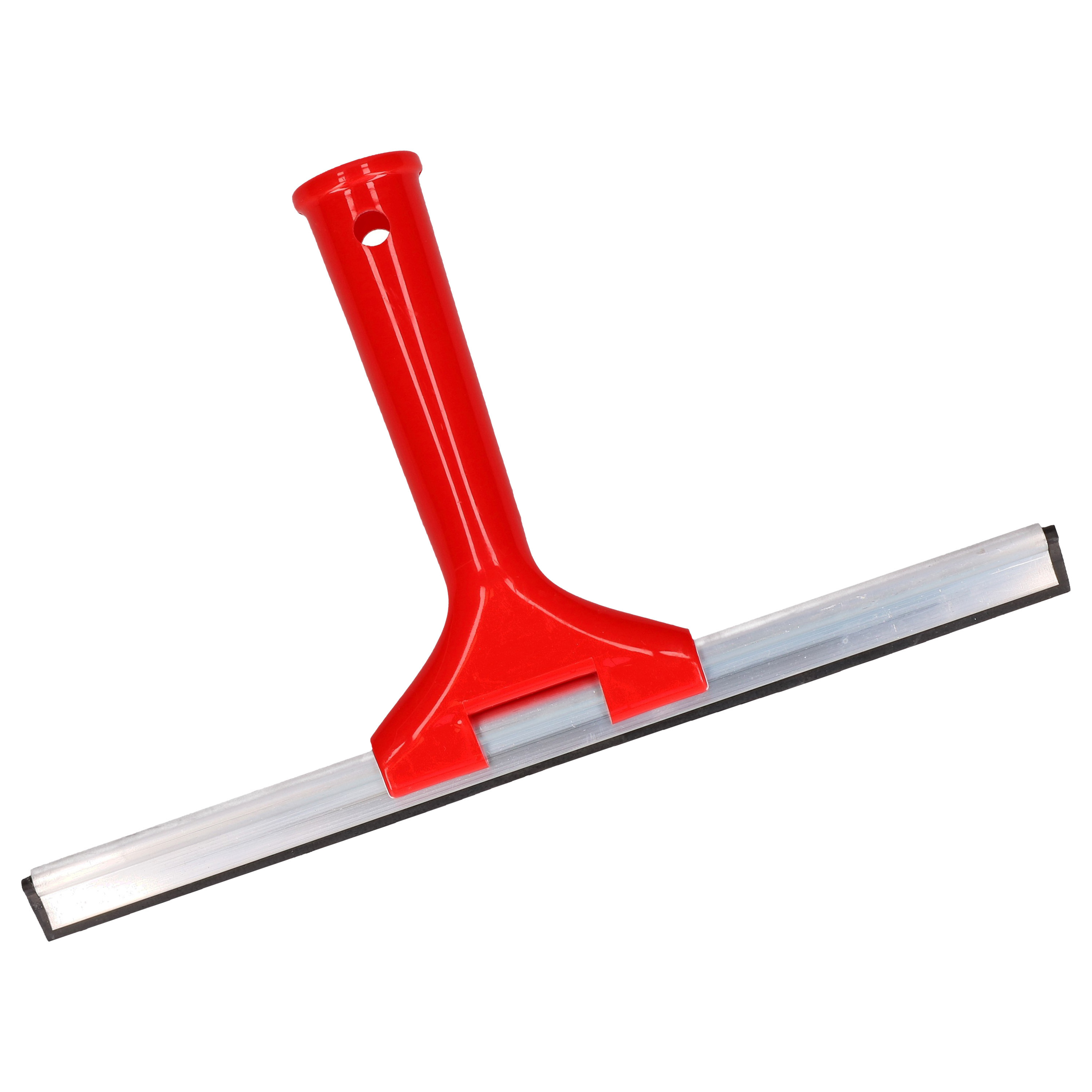 Raamwisser/raamtrekker - kunststof handvat - rood - 25 cm breed -