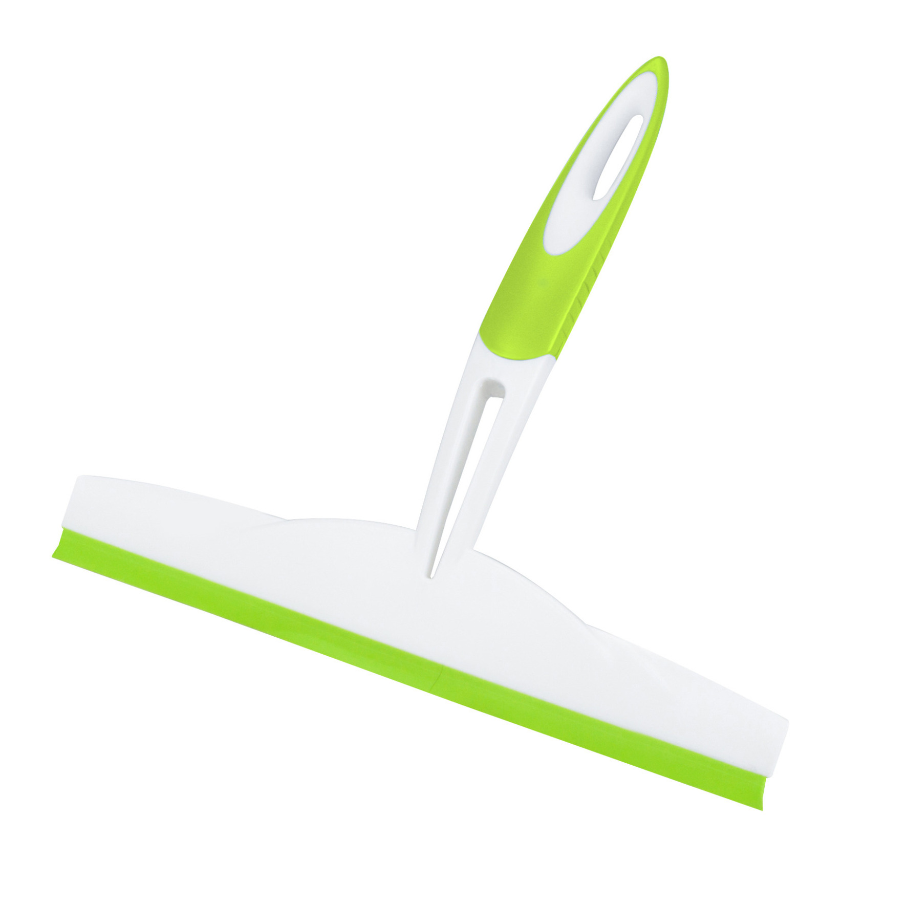 Raamwisser/raamtrekker/douchewisser - kunststof - groen - 25 cm breed -