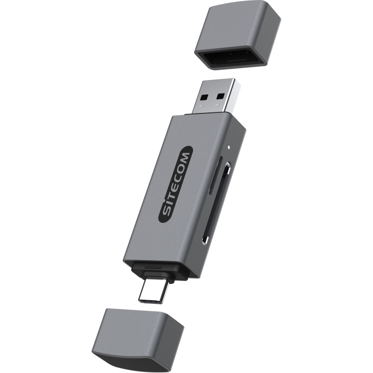 Sitecom USB-A + USB-C Stick kaartlezer (104MB/s) kaartlezer