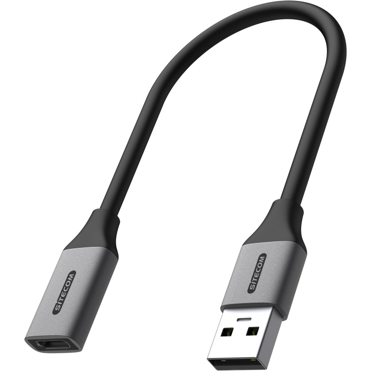 Sitecom USB-A naar USB-C adapter met kabel adapter 0,15 meter