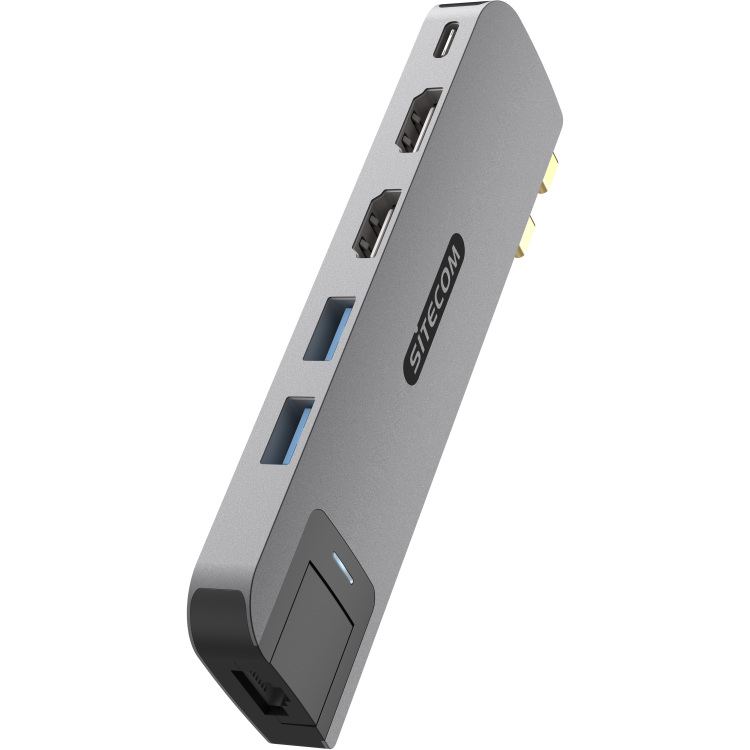 Sitecom 6-in-2 MacBook Multiport dockingstation