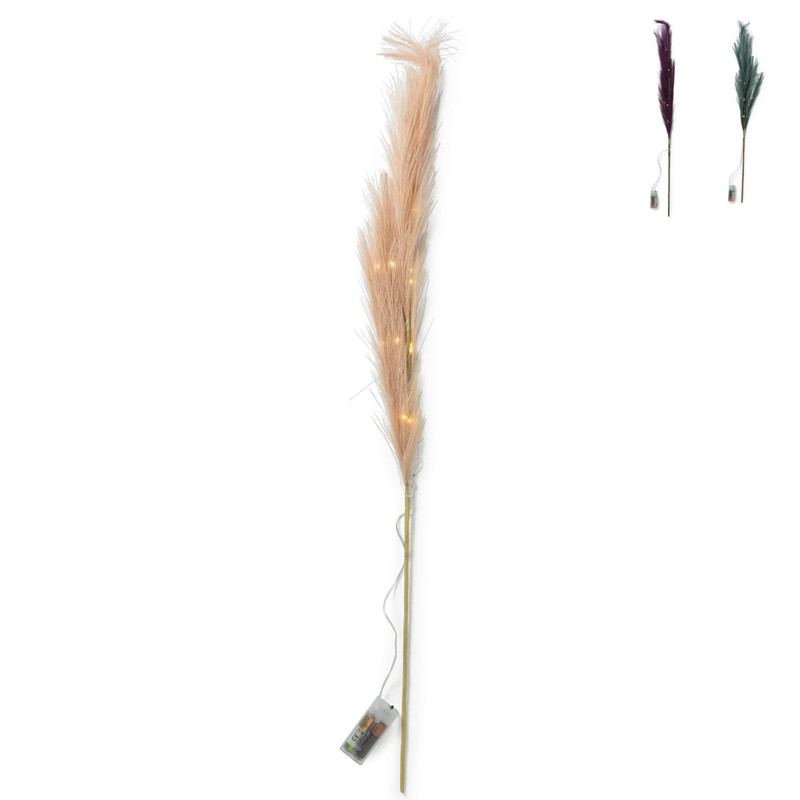 Pluimen met lampjes - diverse varianten - 100 cm