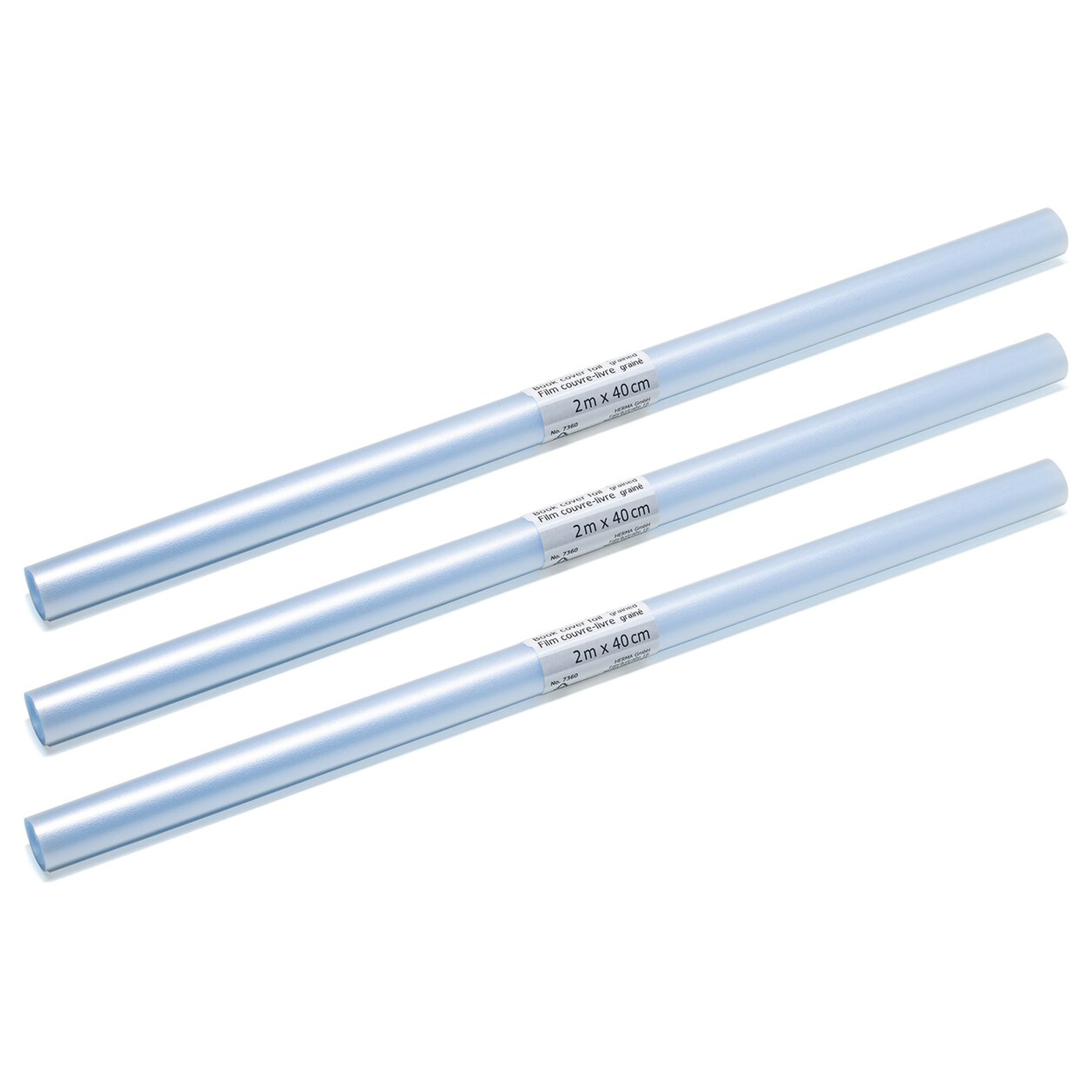 Kaftfolie voor schoolboeken - 3x stuks - transparant - 6 meter -