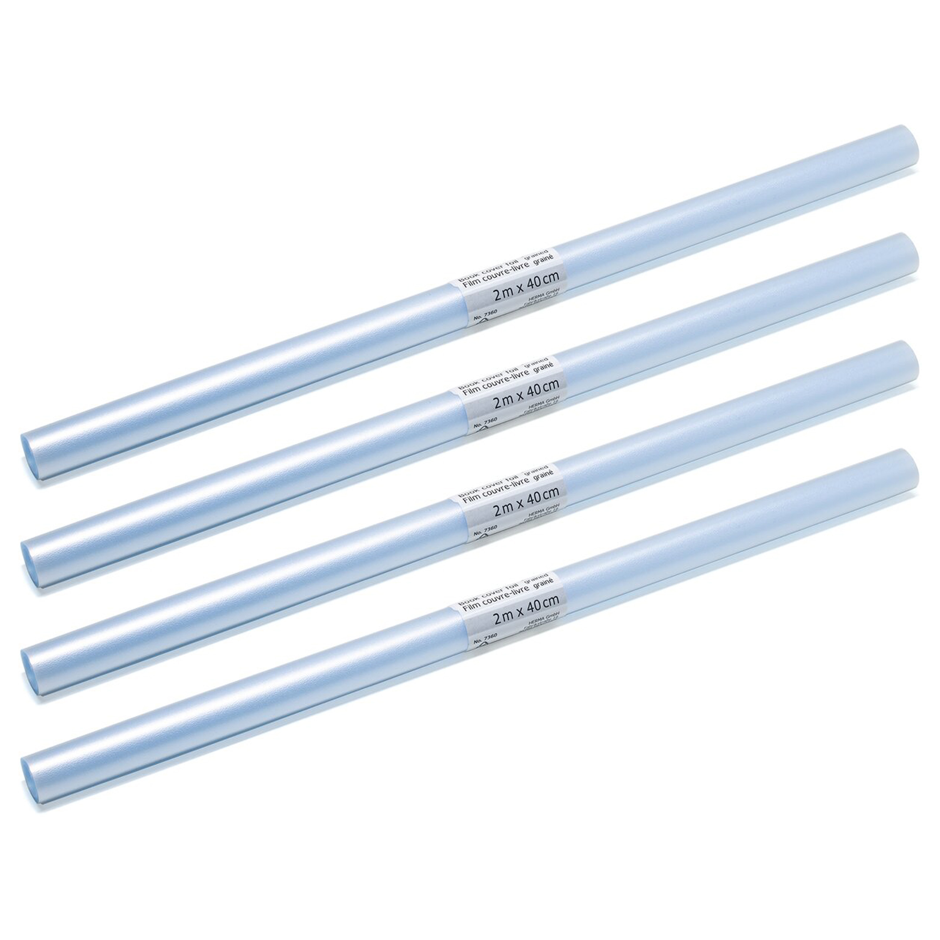 Kaftfolie voor schoolboeken - 4x stuks - transparant - 8 meter -