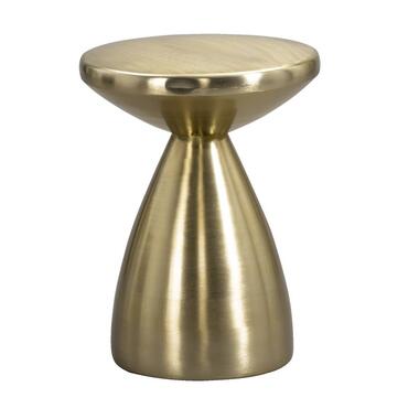 Bijzettafel Amara - goudkleurig - 48xØ36 cm - Leen Bakker