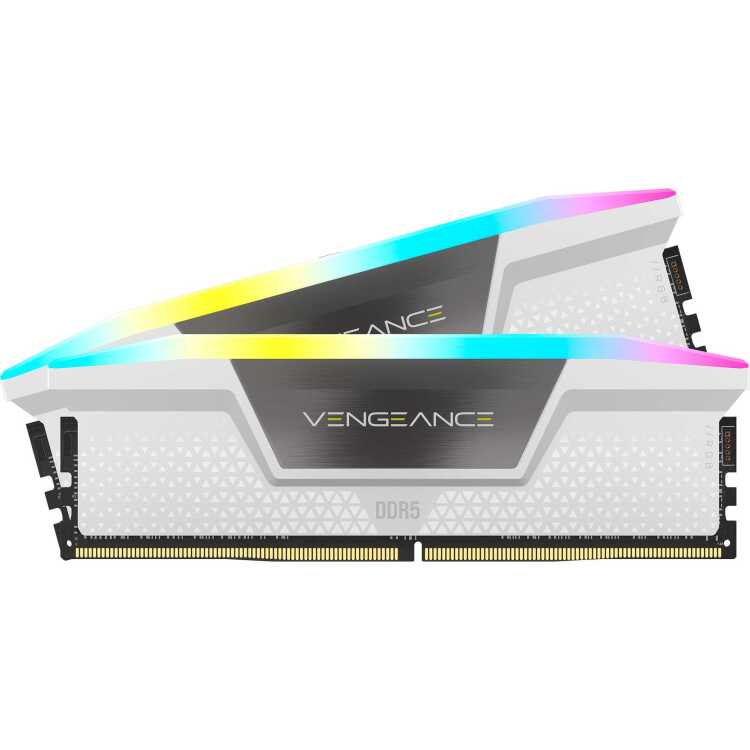 Corsair 64 GB DDR5-6000 Kit werkgeheugen CMH64GX5M2B6000C30W, Vengeance RGB, XMP 3.0