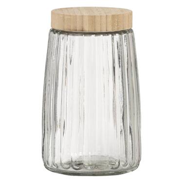 Glazen voorraadpot - transparant - 1800 ml - Leen Bakker