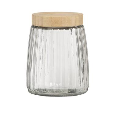 Glazen voorraadpot - transparant - 1300 ml - Leen Bakker
