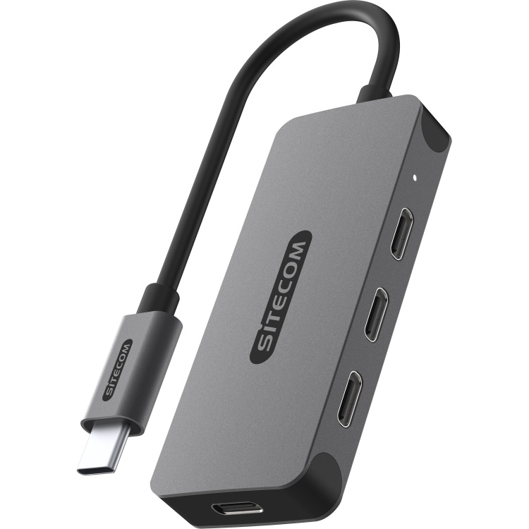 Sitecom USB-C naar 4x USB-C 10 Gbps Power Delivery usb-hub
