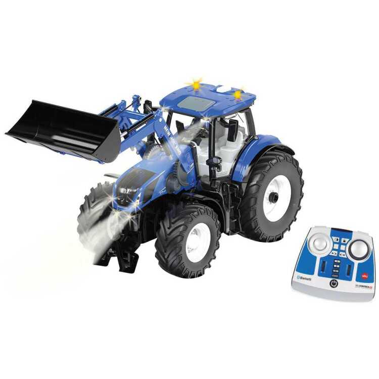 SIKU New Holland T7.315 met frontlader en module voor afstandsbediening rc Schaal 1:32 | Bluetooth