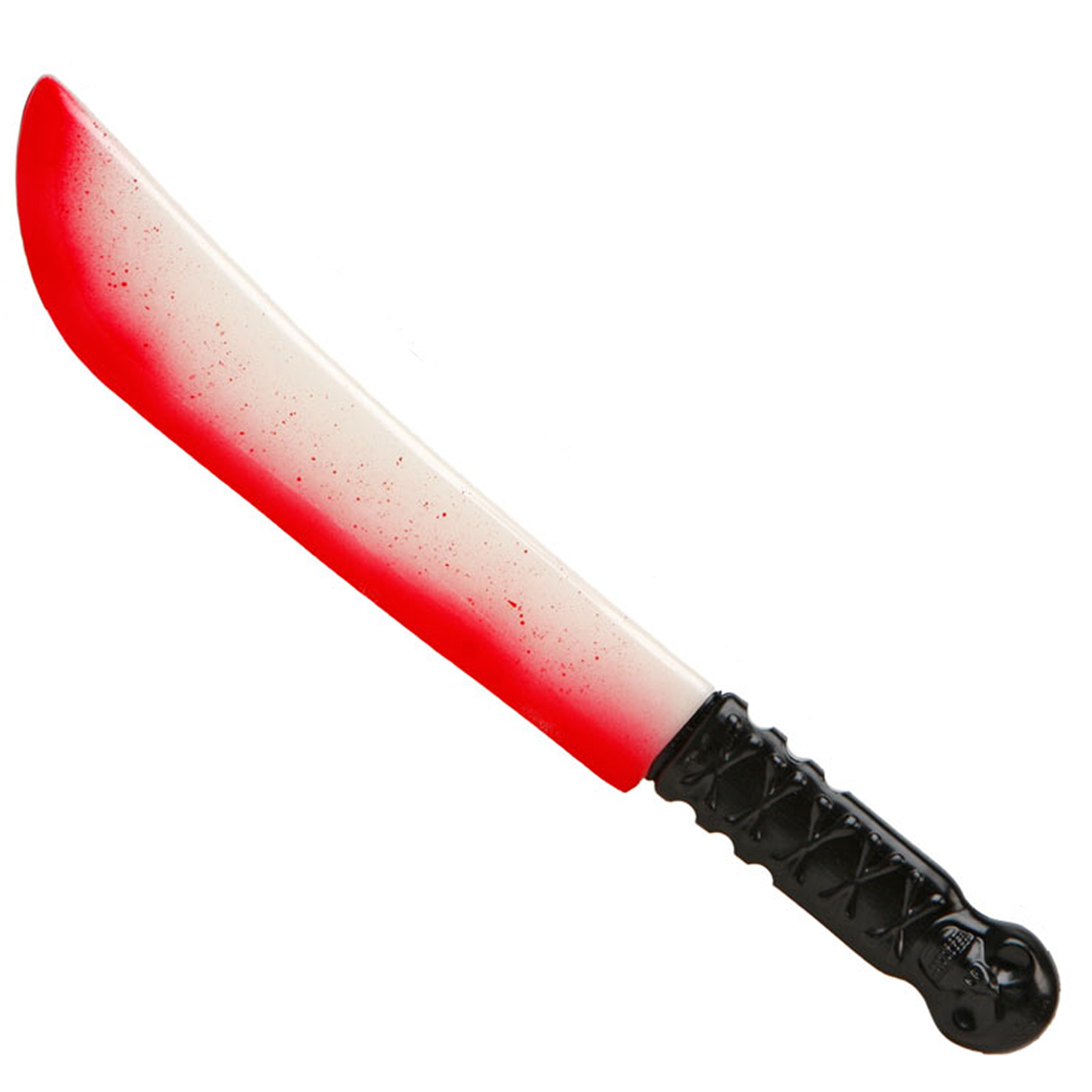 Grote machete/mes - plastic - 41 cm - Halloween verkleed wapens - glow in the dark -