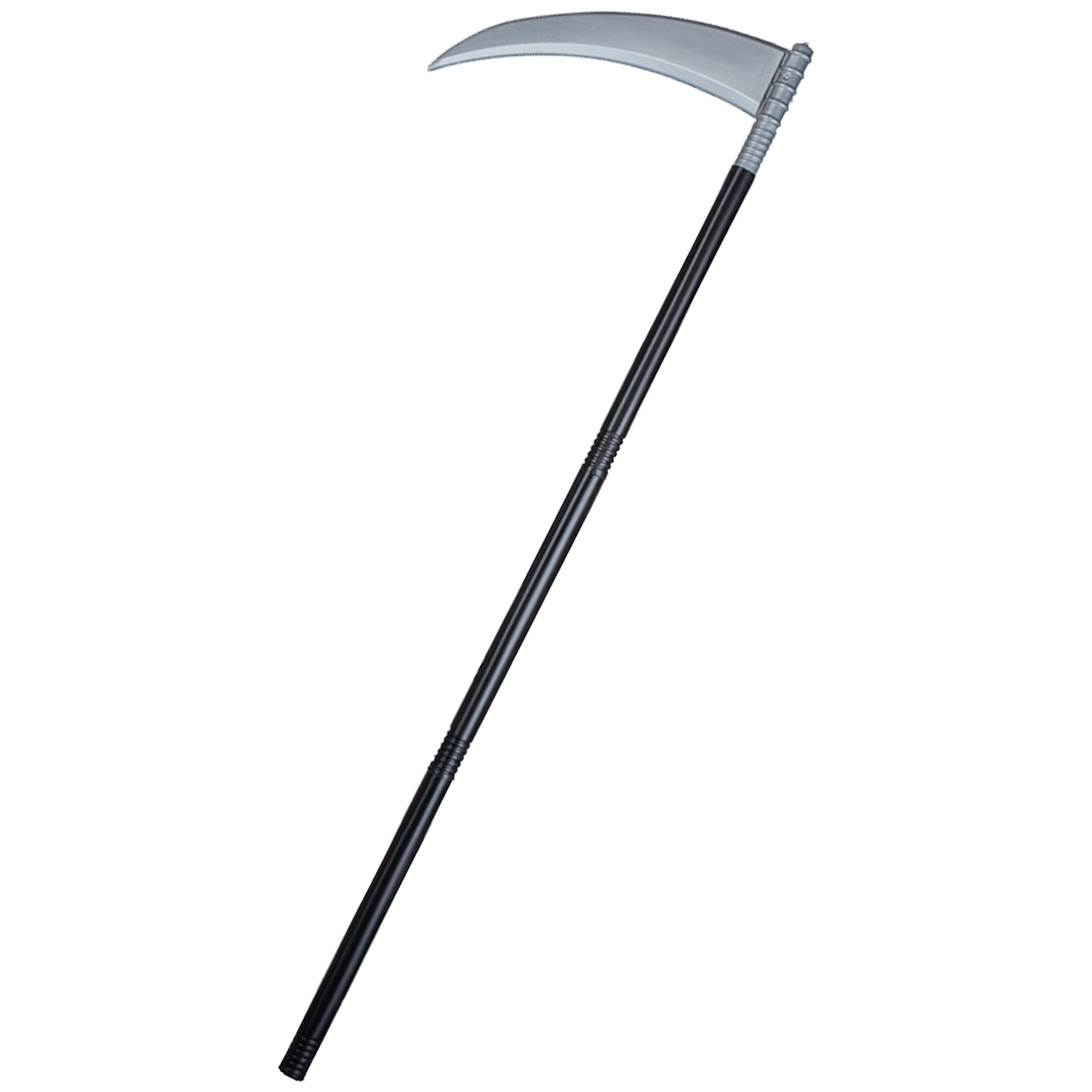 Zwarte zeis van magere Hein - plastic - 101 cm - Halloween wapens accessoires -