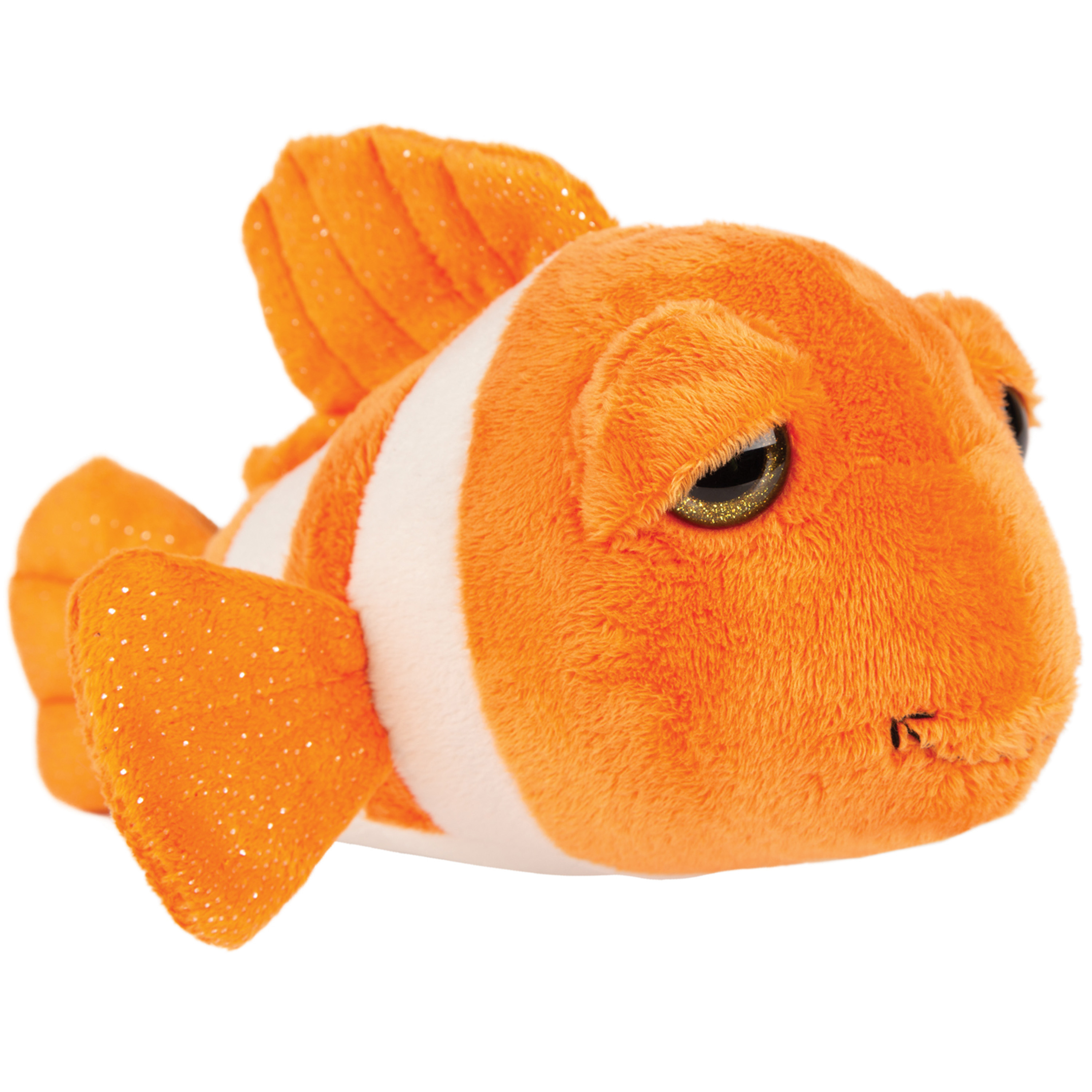 Suki Gifts pluche Clownvis knuffeldier - cute eyes - oranje - 15 cm -