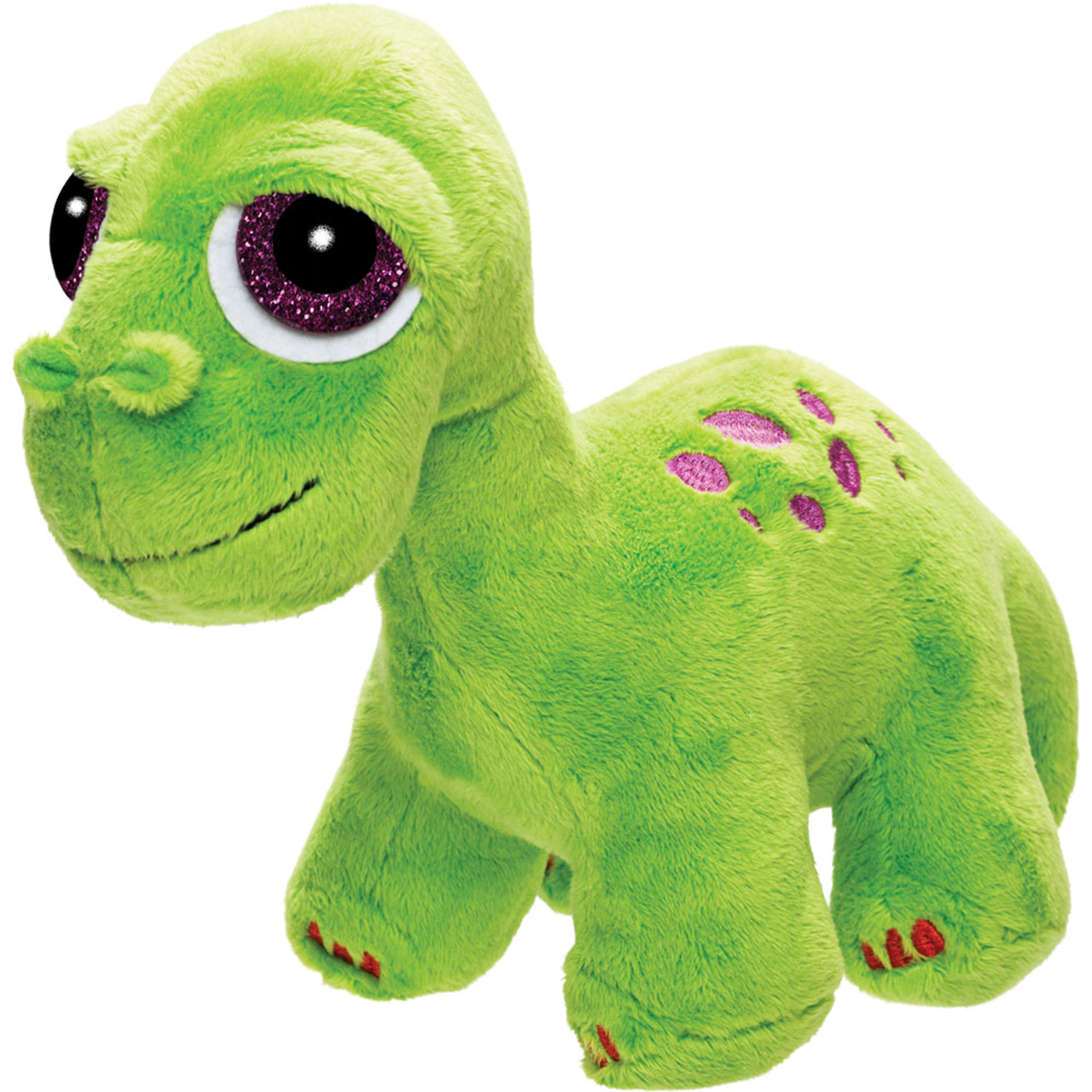 Pluche knuffeldier dinosaurus - Brontosaurus - groen - 21 cm - Dino thema -