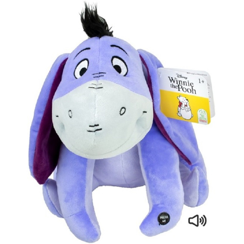 Disney pluche knuffel Iejoor ezel uit Winnie de Pooh - stof - 30 cm - Bekende figuren -