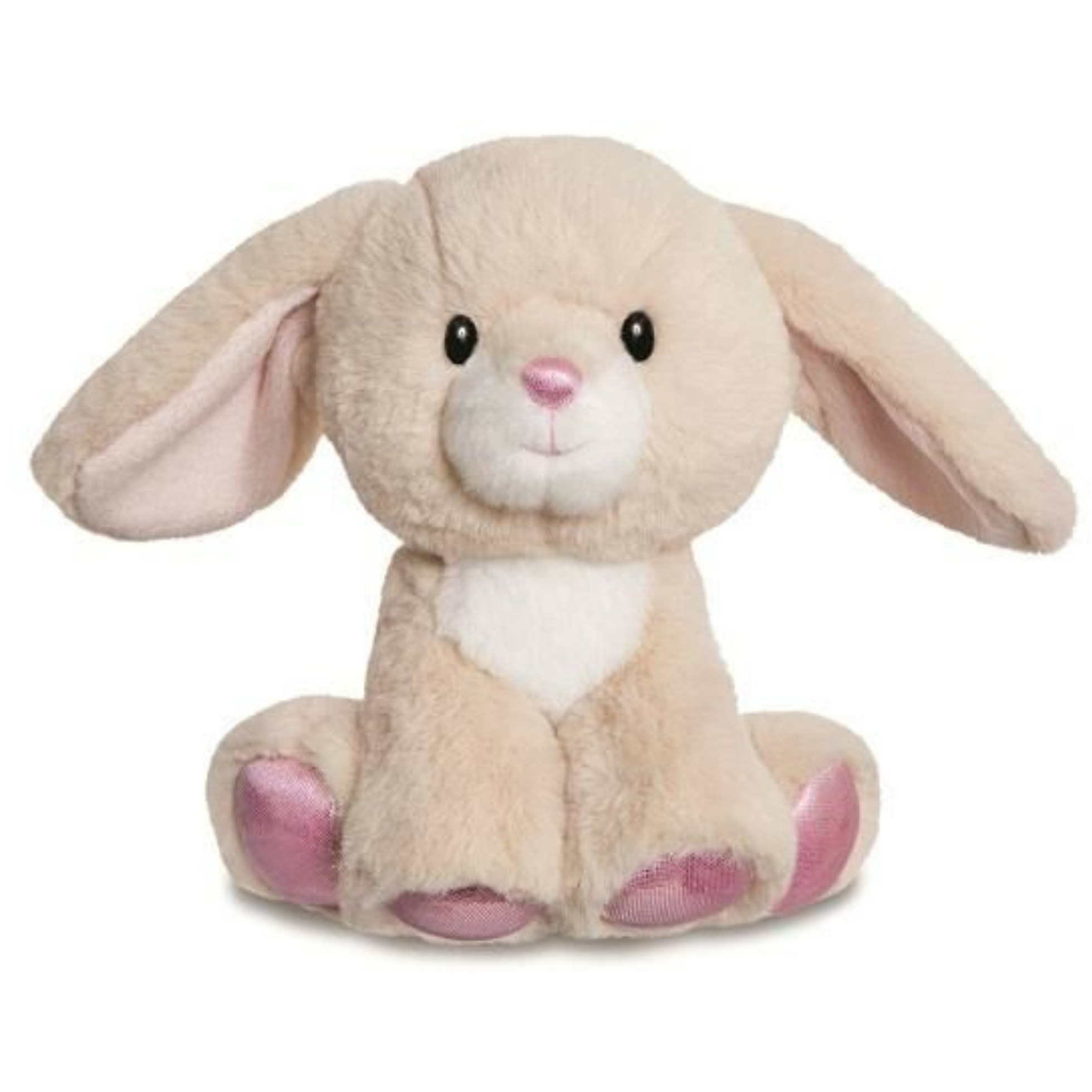 Pluche knuffeldier konijn - creme wit - 20 cm - bosdieren thema -