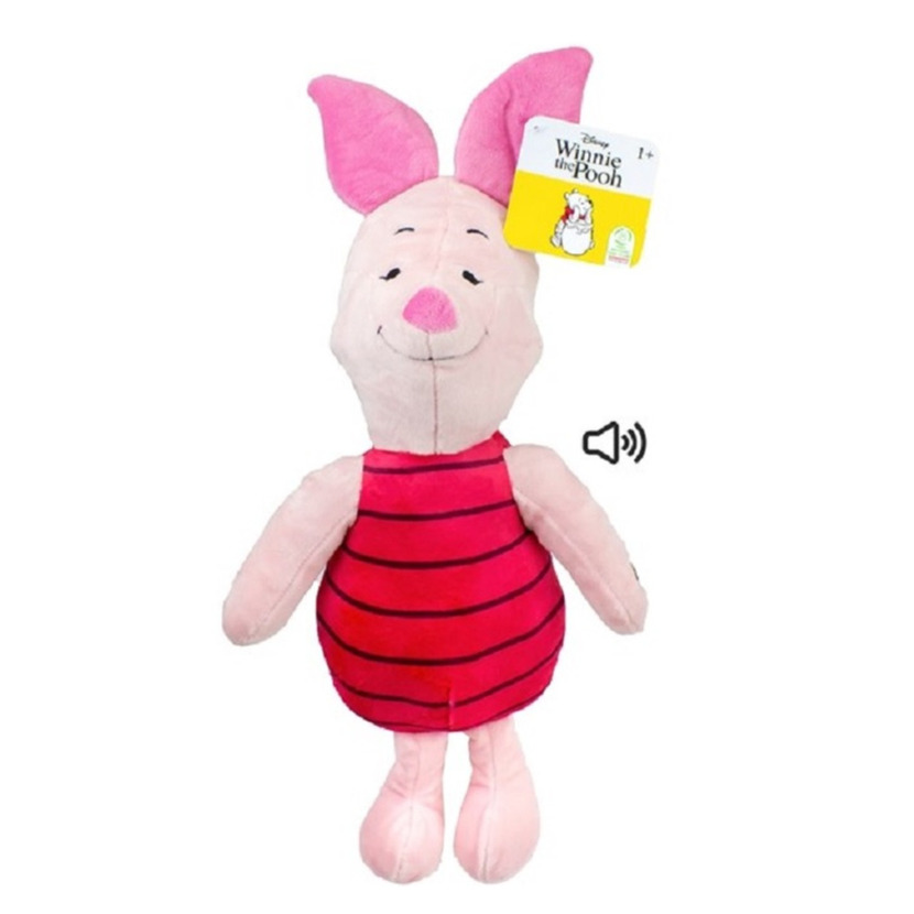 Disney pluche knuffel Knorretje varken uit Winnie de Pooh - met geluid - 30 cm - Bekende figuren -