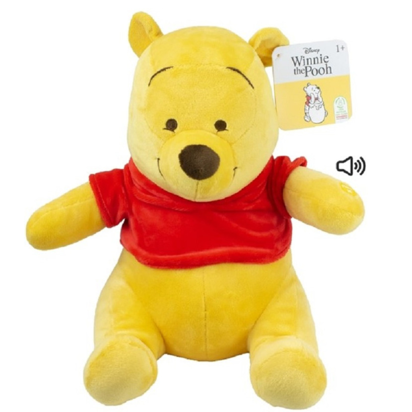 Disney pluche knuffel Pooh beer uit Winnie de Pooh - stof - 30 cm - Bekende figuren -