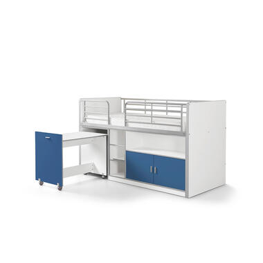 Vipack halfhoogslaper Bonny - blauw - 121x96x207 cm - Leen Bakker