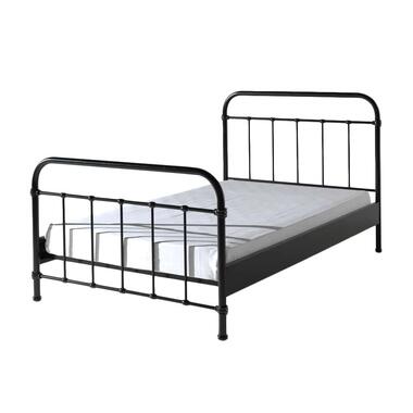 Vipack bed New York - zwart - 120x200 cm - Leen Bakker