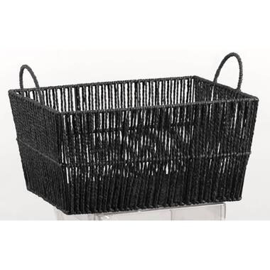 Mand Palmi - zwart - 27x40x30 cm - Leen Bakker