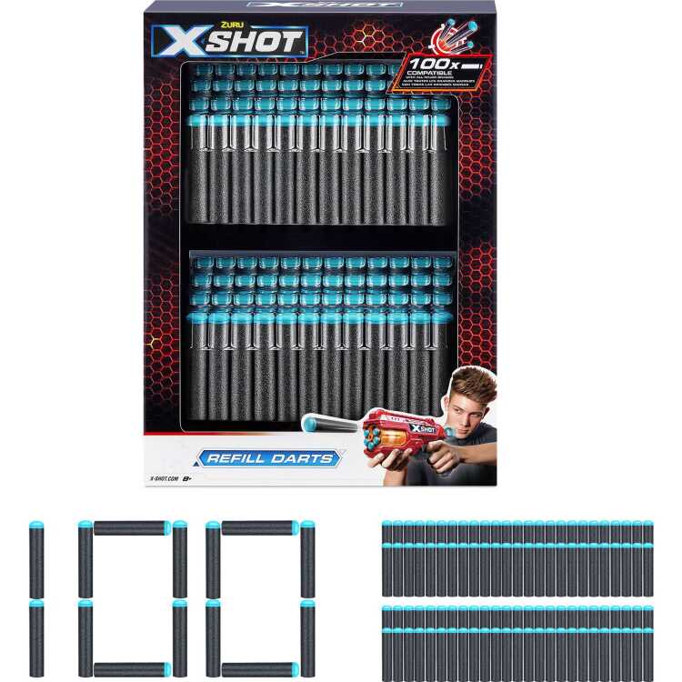 ZURU X-SHOT Refill Darts, 100 Darts dart blaster 100 Darts