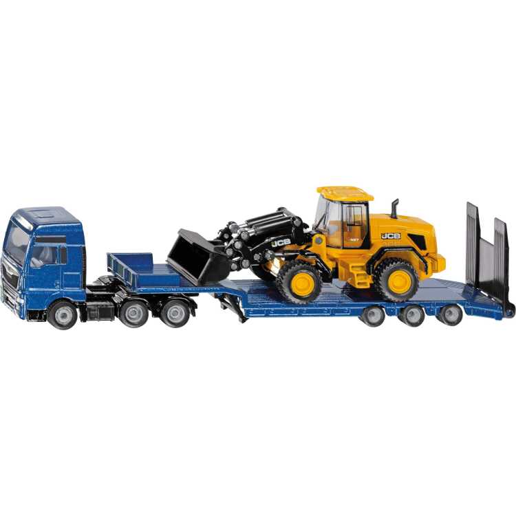 SIKU Super - MAN truck met JCB wiellader en dieplader/oplegger modelvoertuig 1790
