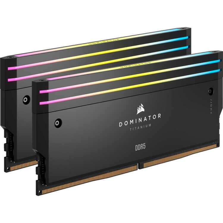 Corsair 96 GB DDR5-6400 Kit werkgeheugen CMP96GX5M2B6400C32, Dominator Titanium RGB, XMP