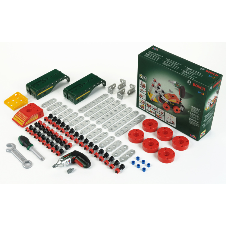 Theo Klein Multi-Tech constructieset met Bosch Ixolino schroevendraaier kindergereedschap