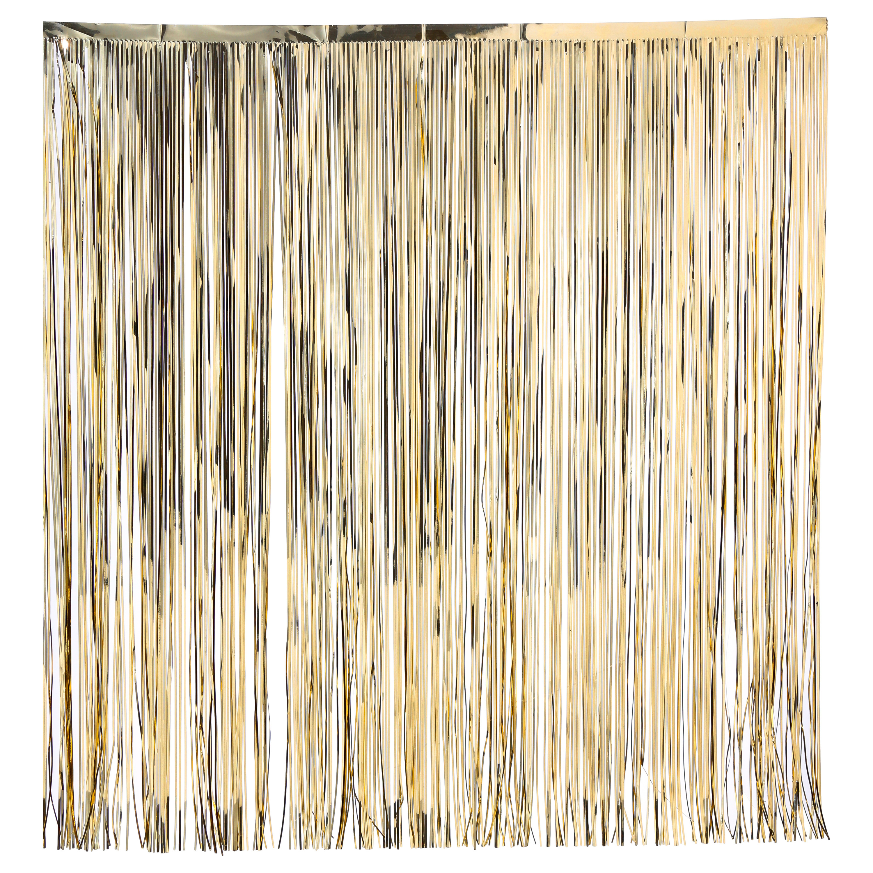 Engelenhaar/lametta slierten - 2x - goud - 50 x 50 cm - folie - kerstboomversiering -