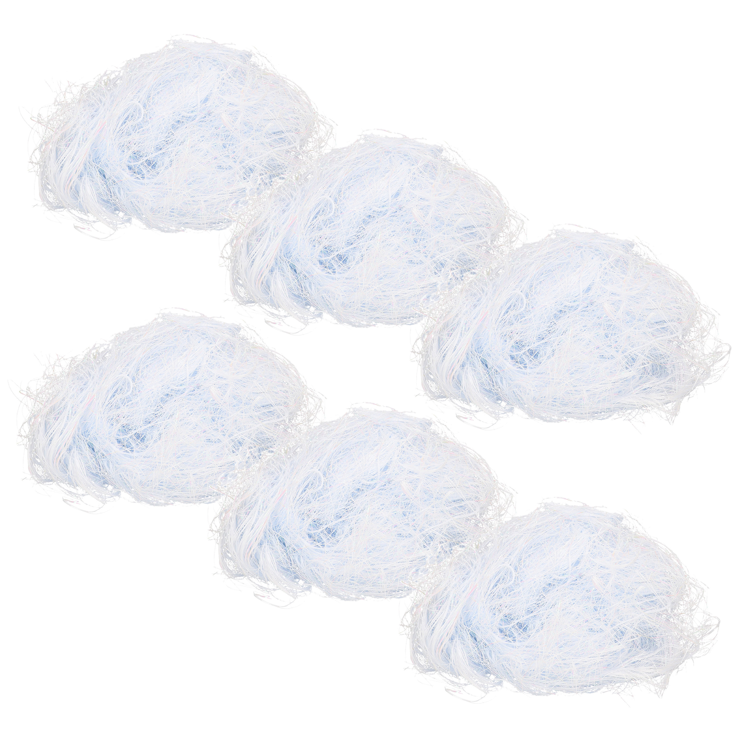 Engelenhaar - wit - 400 gram - synthetisch - kerstboom versiering lamettahaar -